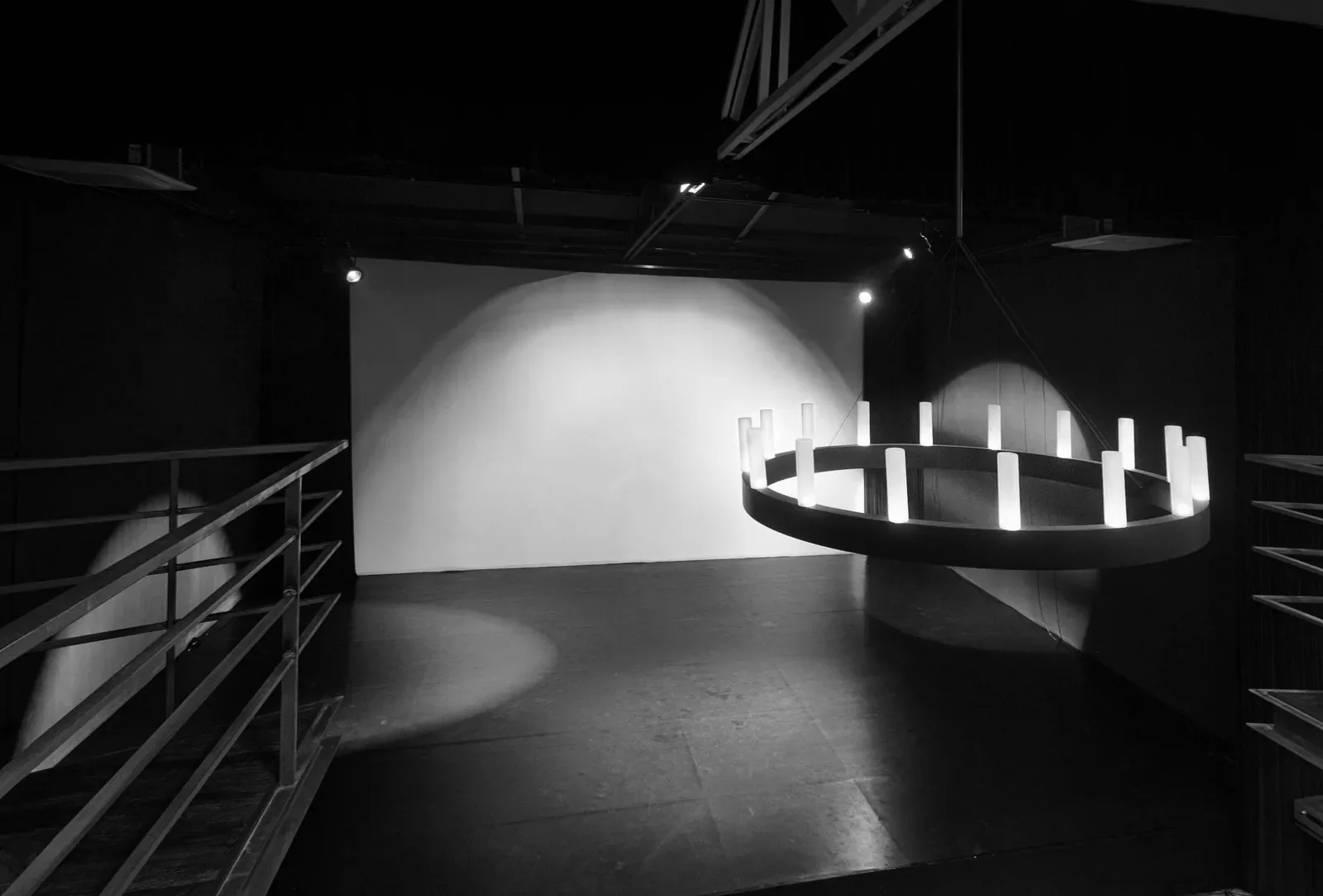 P4 Theater’s black-box stage.